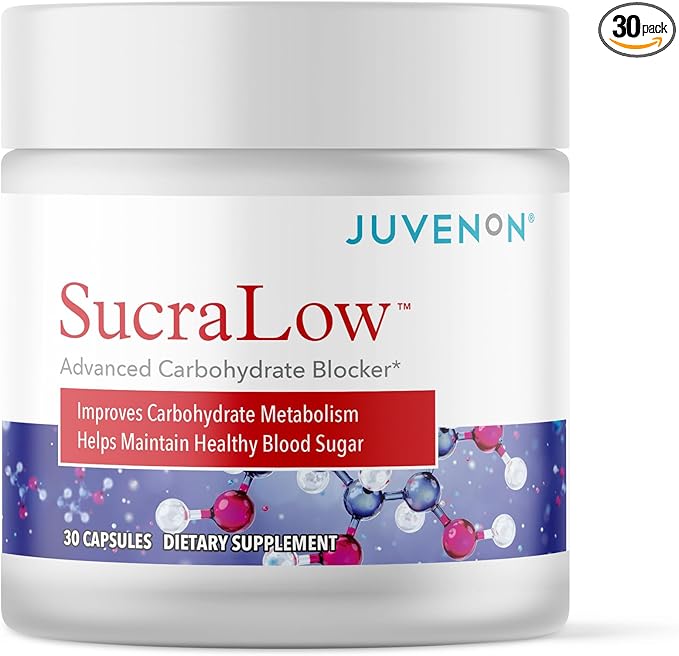 Juvenon SucraLow | Daily Carbohydrate Support, Vitality , Metabolism & Energy Supplement